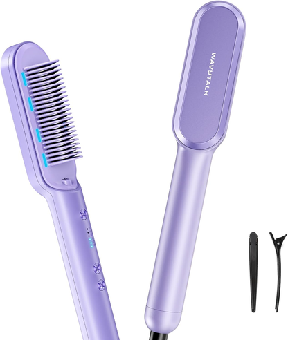 🔥Negative ion straight hair brush, anti scalding, universal for straight/curly hair, CE ROHS FCC certification complete
