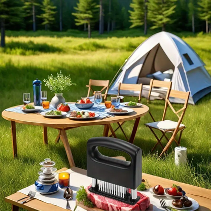 🥩Professional meat slicer | with stainless steel ultra sharp needle blades