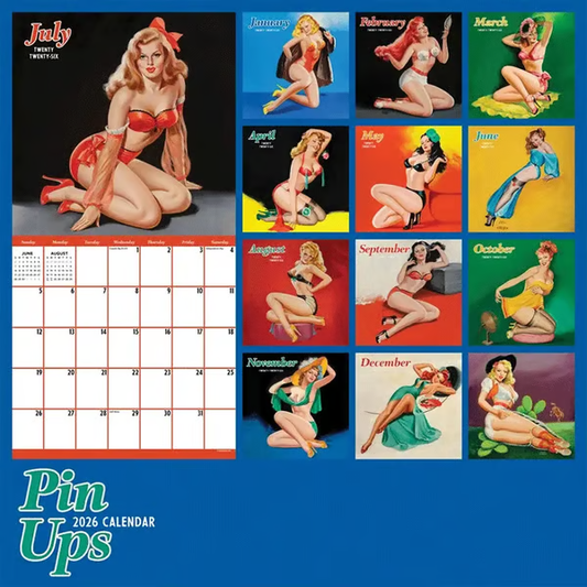 📆2026 Retro Pin-Up Girl Calendar💞