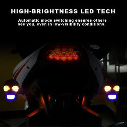 💀 Skull LED Turn Signal Lights  |  2 sets (4 in total)