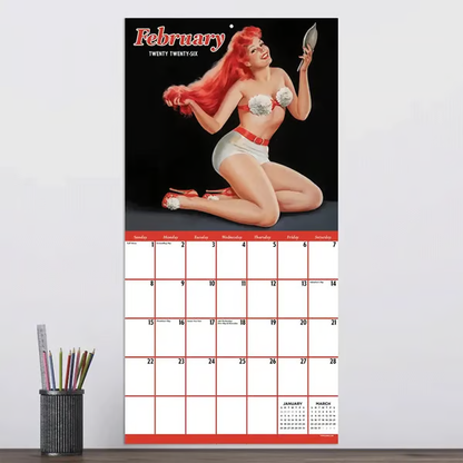 📆2026 Retro Pin-Up Girl Calendar💞