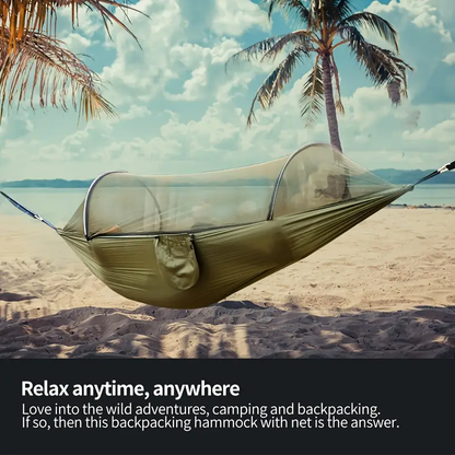 Double mosquito net hammock, 661 lbs weight capacity