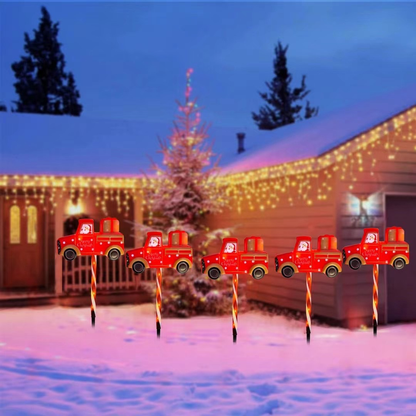 🎄 Outdoor walkway lights | Solar powered, waterproof  (💥A set includes 5)