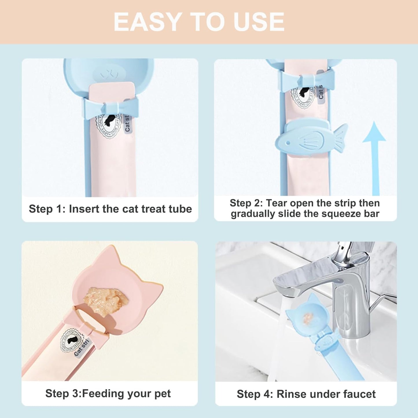 🐈Cat Bar Feeding Spoon (random colors)🐾