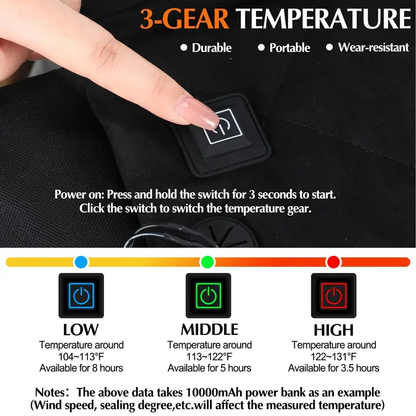 Portable heated seat cushion | Foldable | Intelligent temperature control