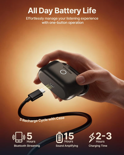 🔊Super Invisible Hearing Aid Headphones