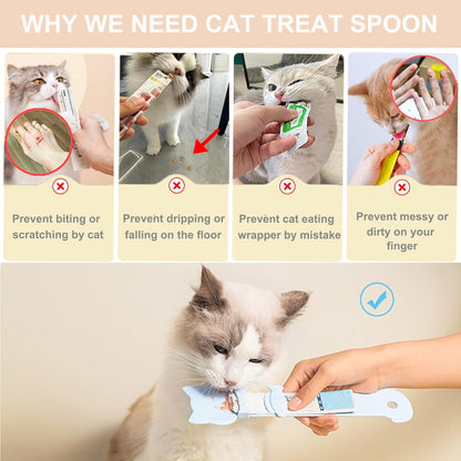 🐈Cat Bar Feeding Spoon (random colors)🐾