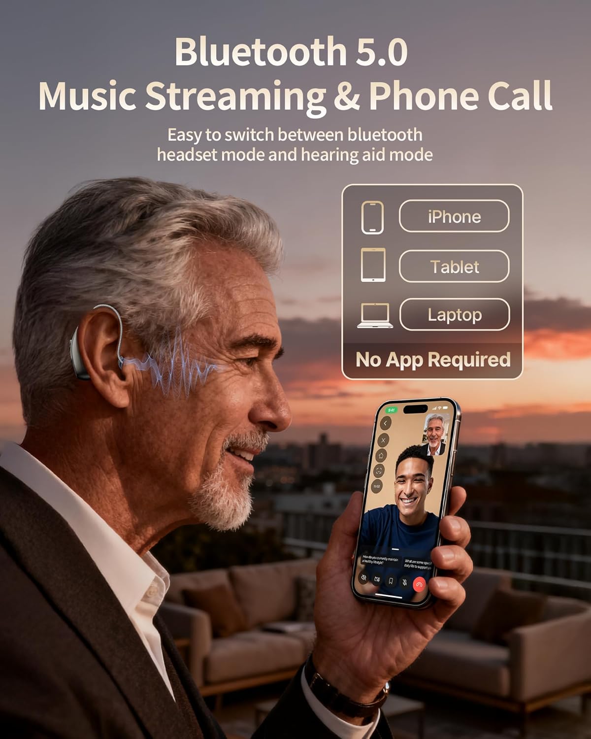 🔊Super Invisible Hearing Aid Headphones