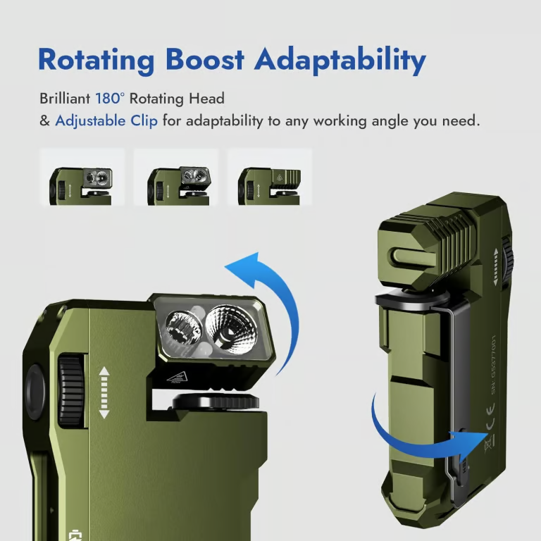 🏆Flash Sale⚡ 50K+ SOLD! Almost Gone-💥🔥WUBEN G5 Pocket-Sized LED Light - 400LM Brightness, USB-C, Magnetic Clip, Great for Gear Bag, Repairs, Backpacking