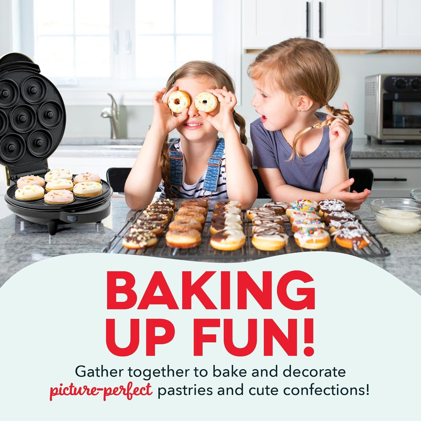 🔥3-in-1 baking machine 🍩Mini Donuts 🧇Waffle Bites 🧁Mini Cupcakes