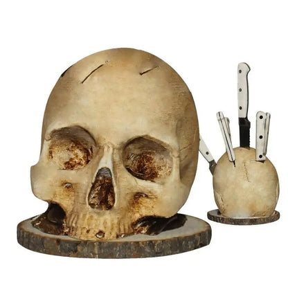 ☠Gothic Skull Knife Holder