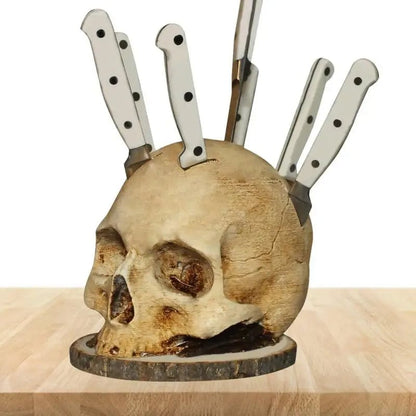 ☠Gothic Skull Knife Holder