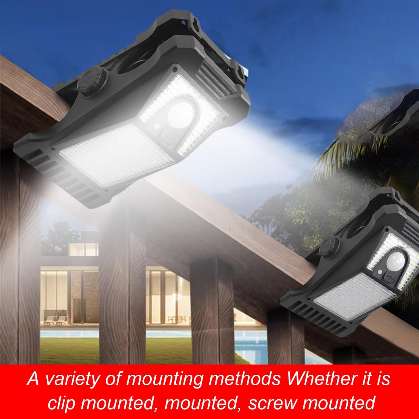 🔥Equisafety Solar Powered LED Outdoor Light Clip  🎁Buy more, get more