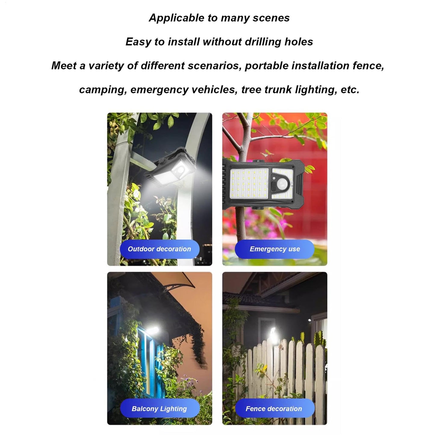 🔥Equisafety Solar Powered LED Outdoor Light Clip  🎁Buy more, get more