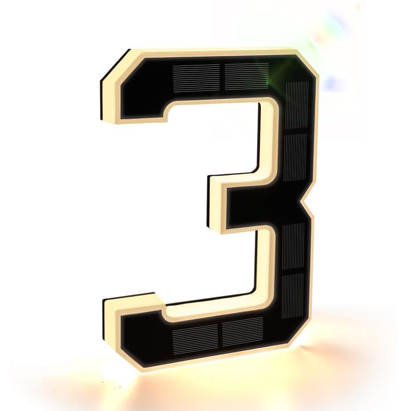 Solar Lighted House Numbers for Outside