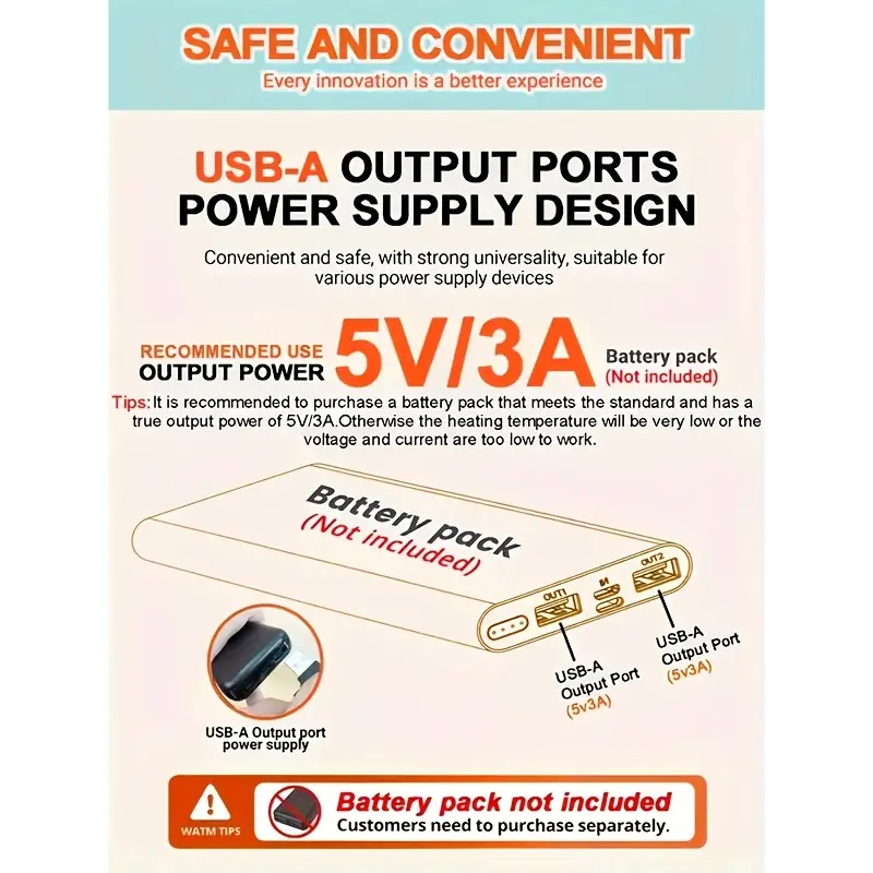 Portable heated seat cushion | Foldable | Intelligent temperature control