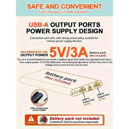 Portable heated seat cushion | Foldable | Intelligent temperature control