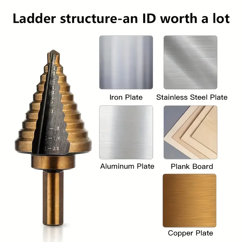 Five piece drill bit set | Precision cobalt high HSS Co titanium coating