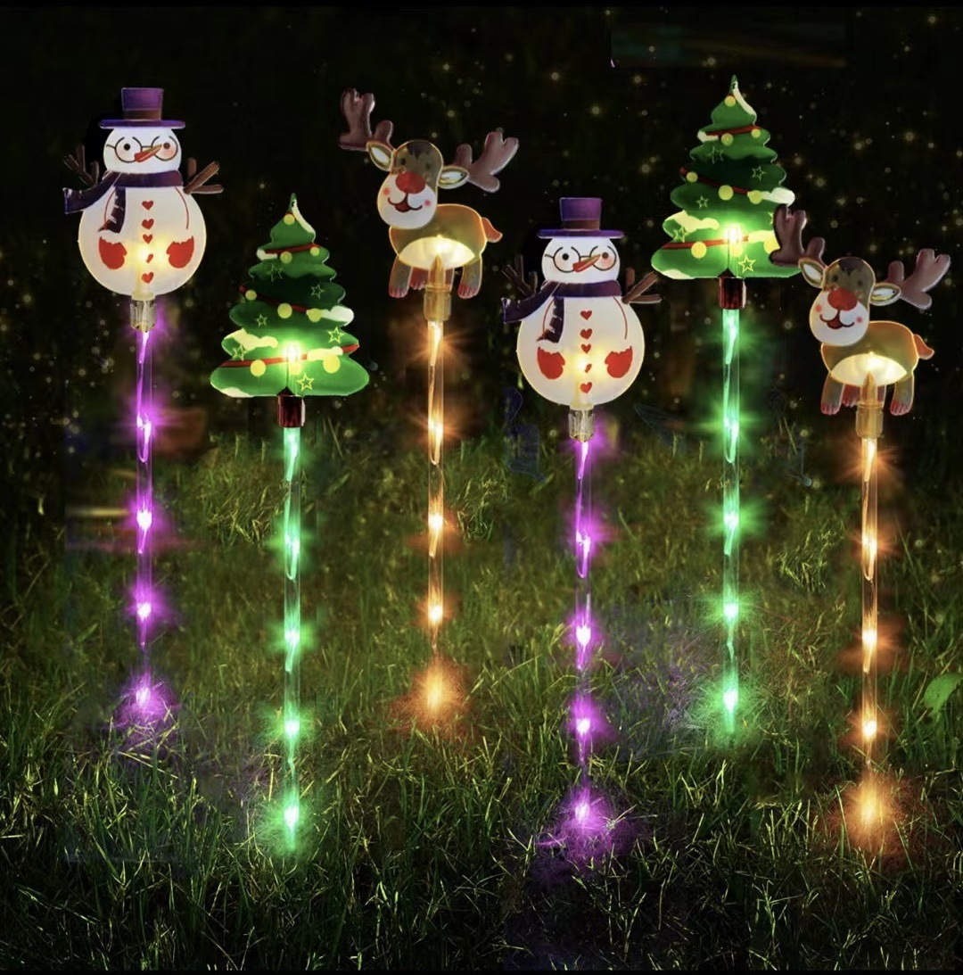 🎄 Outdoor walkway lights | Solar powered, waterproof  (💥A set includes 5)