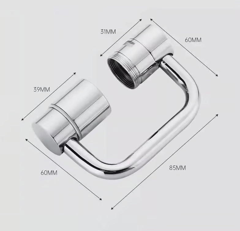 🚰 Faucet Aerator Extension – 1440° Rotate, Universal Fit, Kitchen Essential ✨