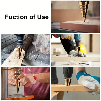 Five piece drill bit set | Precision cobalt high HSS Co titanium coating