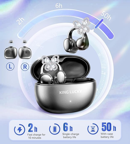 ✨Butterfly Earrings Bluetooth Earphones | IPX5 Waterproof, 50 Hour Playback
